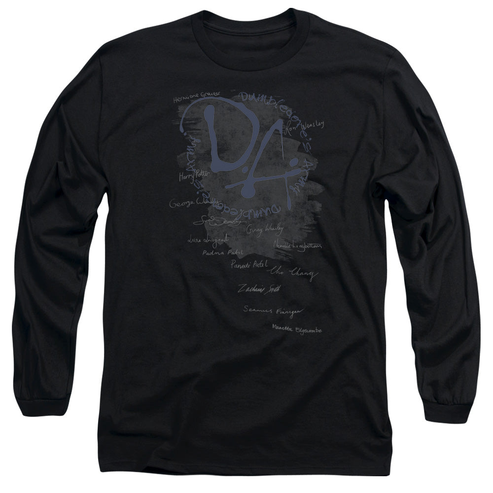 Harry Potter Dumbledores Army Mens Long Sleeve Shirt Black Officially Licensed Officially Licensed