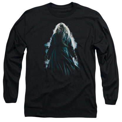 Harry Potter Dumbledore Burst Mens Long Sleeve Shirt Black Officially Licensed Officially Licensed