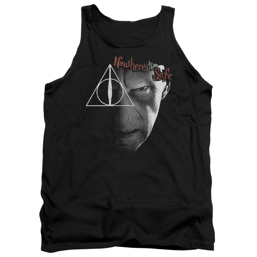 Harry Potter Nowhere Is Safe Mens Tank Top Shirt Black