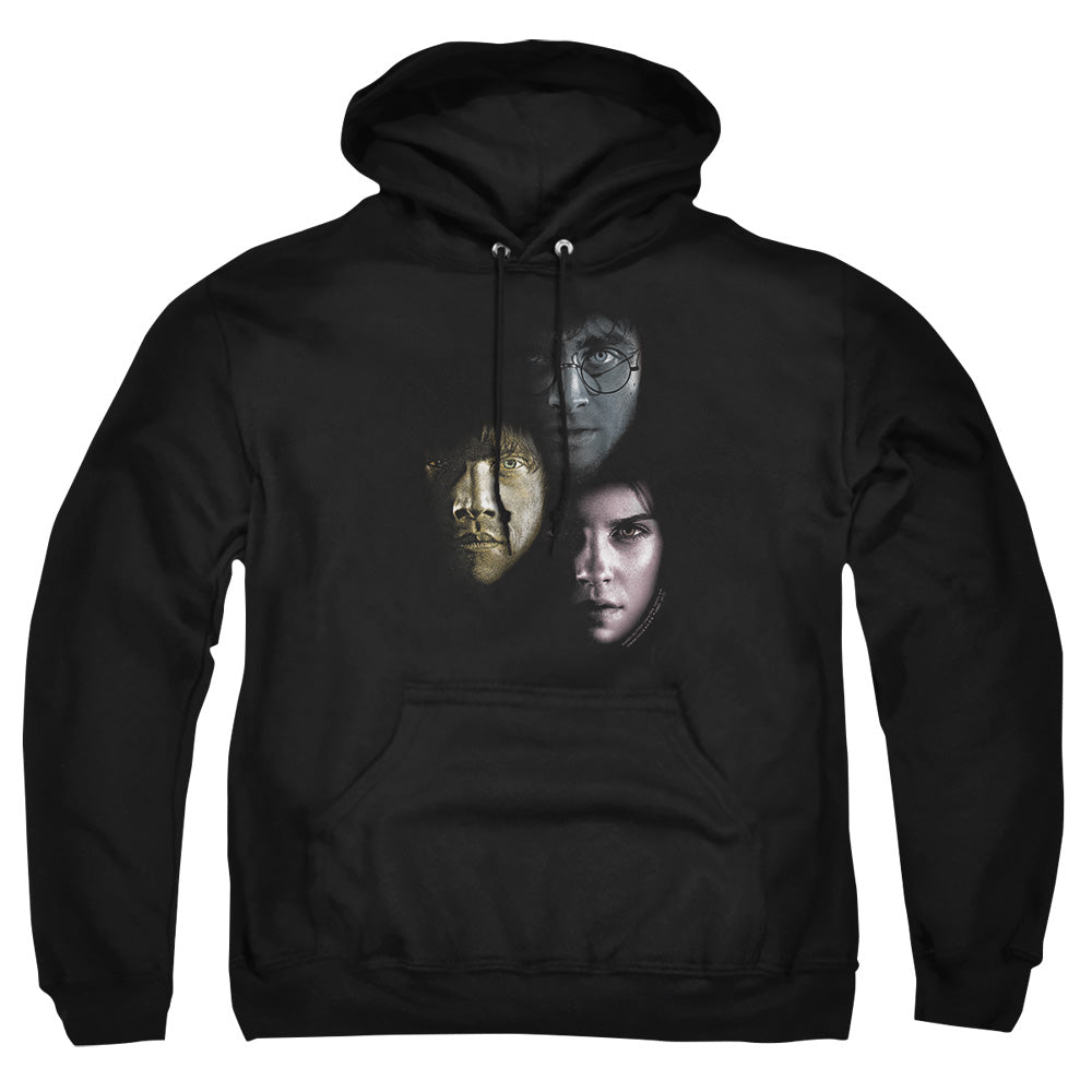 Harry Potter Hero Heads Mens Hoodie Black Officially Licensed