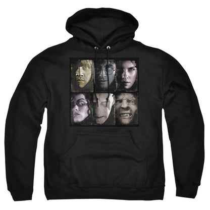 Harry Potter Horizontal Heads Mens Hoodie Black Officially Licensed