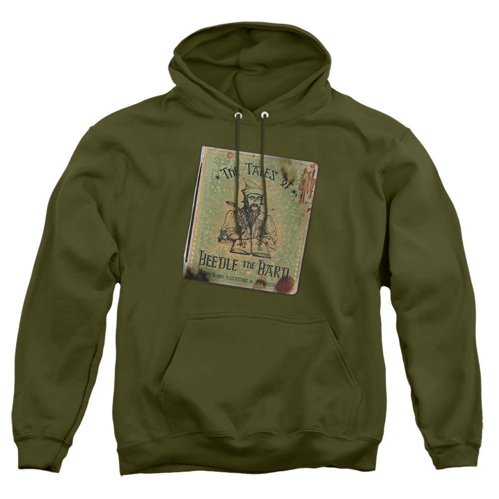 Harry Potter Beedle The Bard Mens Hoodie Military Green Officially Licensed
