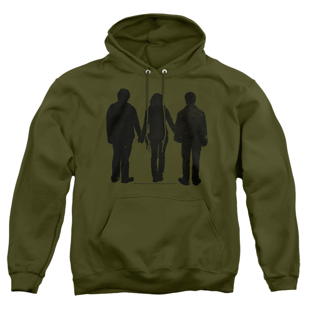 Harry Potter Three Stand Alone Mens Hoodie Military Green Officially Licensed