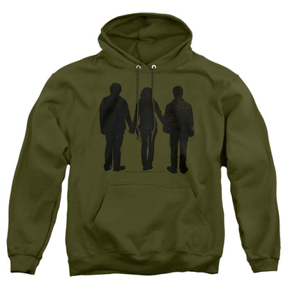 Harry Potter Three Stand Alone Mens Hoodie Military Green Officially Licensed