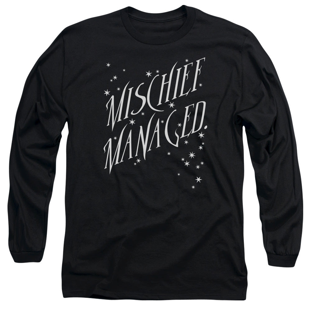 Harry Potter Mischief Managed 4 Mens Long Sleeve Shirt Black Officially Licensed Officially Licensed
