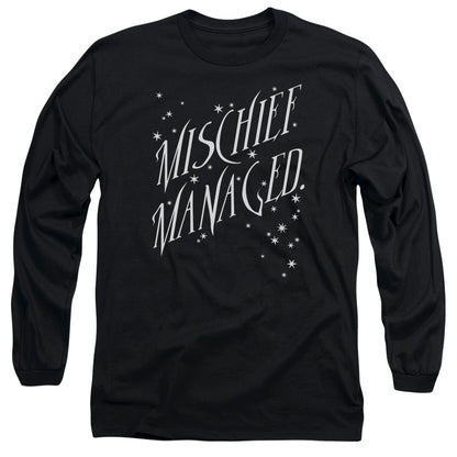 Harry Potter Mischief Managed 4 Mens Long Sleeve Shirt Black Officially Licensed Officially Licensed