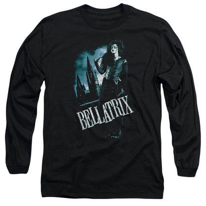 Harry Potter Bellatrix Full Body Mens Long Sleeve Shirt Black Officially Licensed Officially Licensed