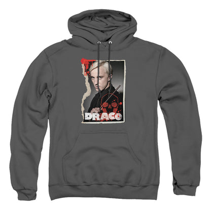 Harry Potter Draco Frame Mens Hoodie Charcoal Officially Licensed