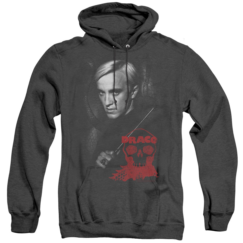 Harry Potter Draco Portrait Heather Mens Hoodie Black Officially Licensed