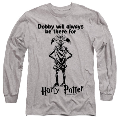 Harry Potter Always Be There Mens Long Sleeve Shirt Athletic Heather Officially Licensed Officially Licensed