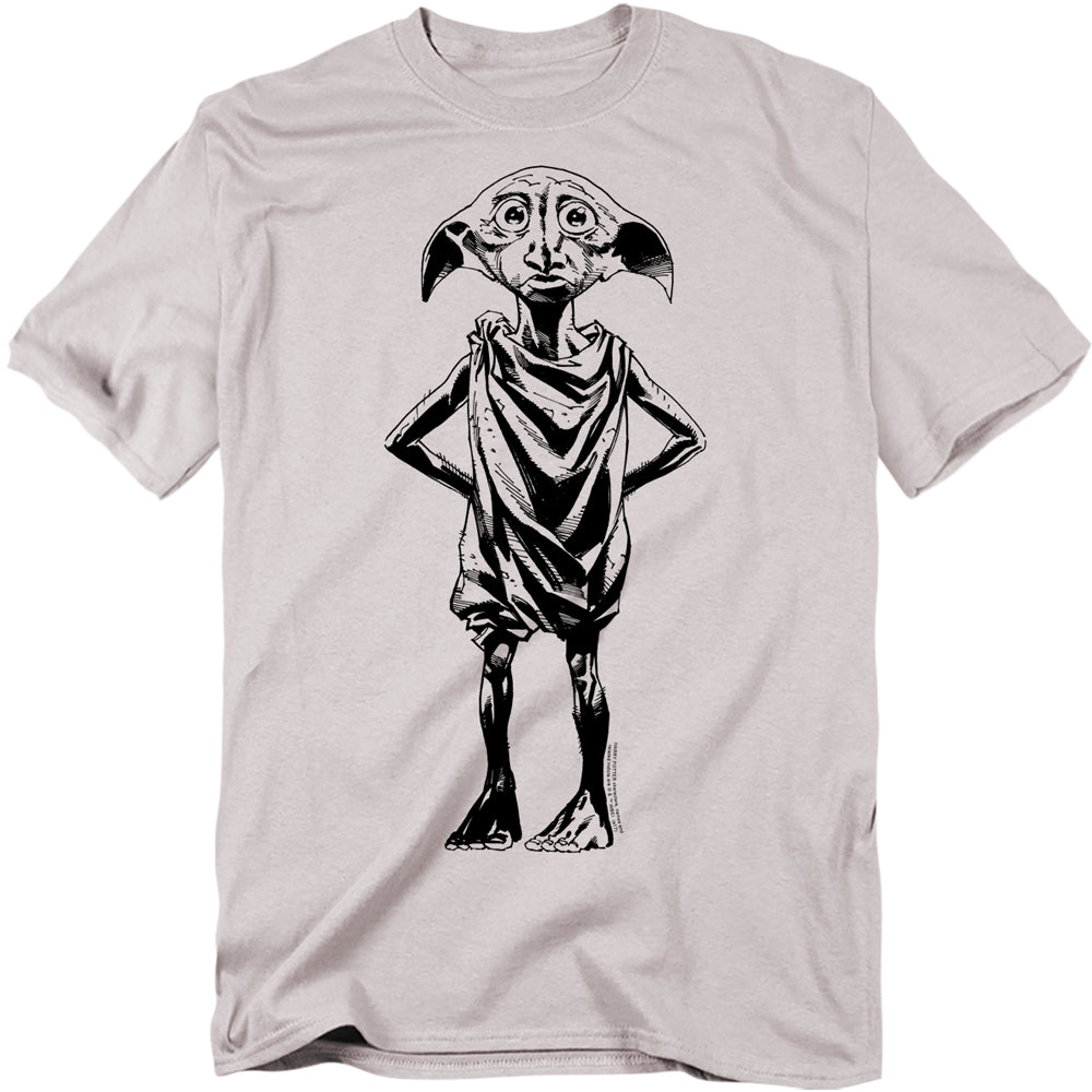 Harry Potter Dobby Mens T Shirt Silver