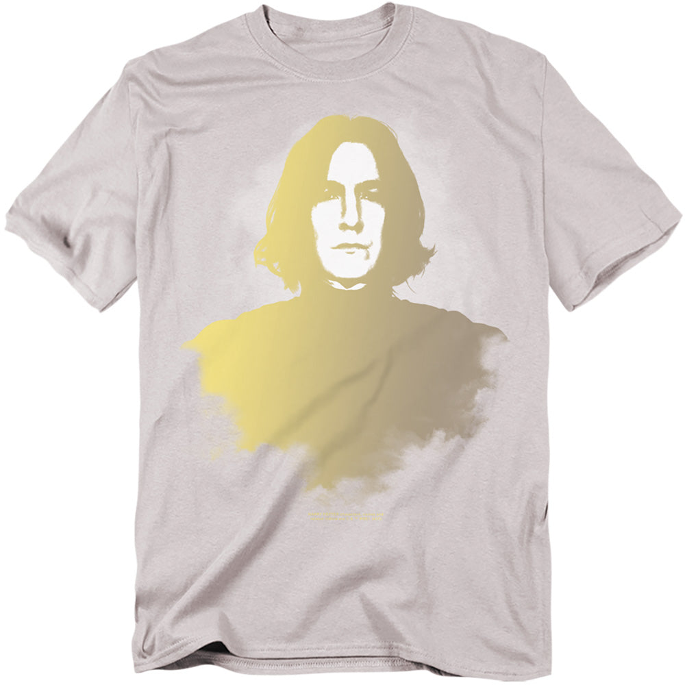Harry Potter Snape Fade Mens T Shirt Silver