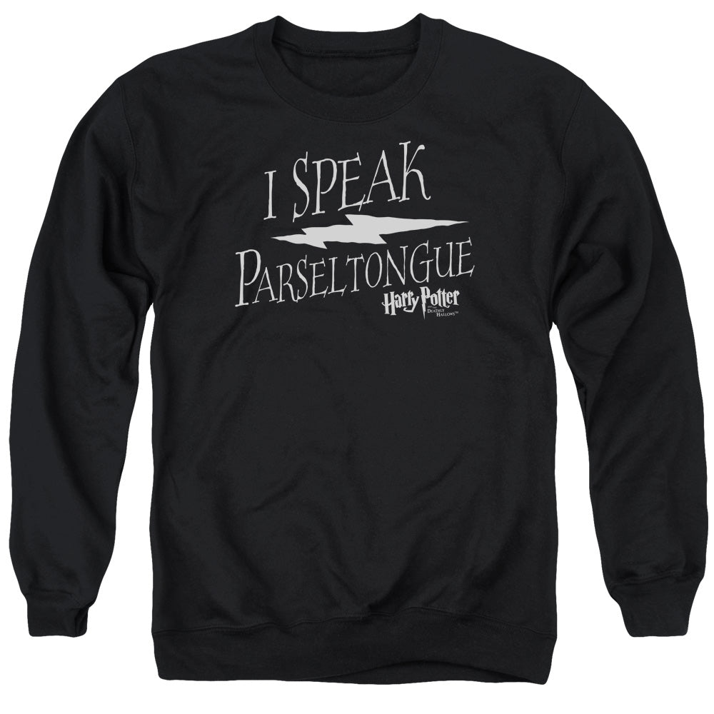 Harry Potter I Speak Parseltongue Mens Crewneck Sweatshirt Black Officially Licensed