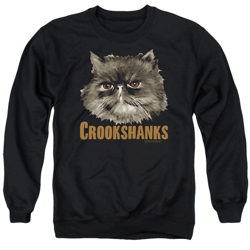Harry Potter Crookshanks Mens Crewneck Sweatshirt Black Officially Licensed