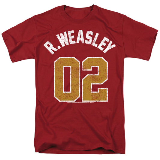 Harry Potter Weasley Jersey Mens T Shirt Cardinal