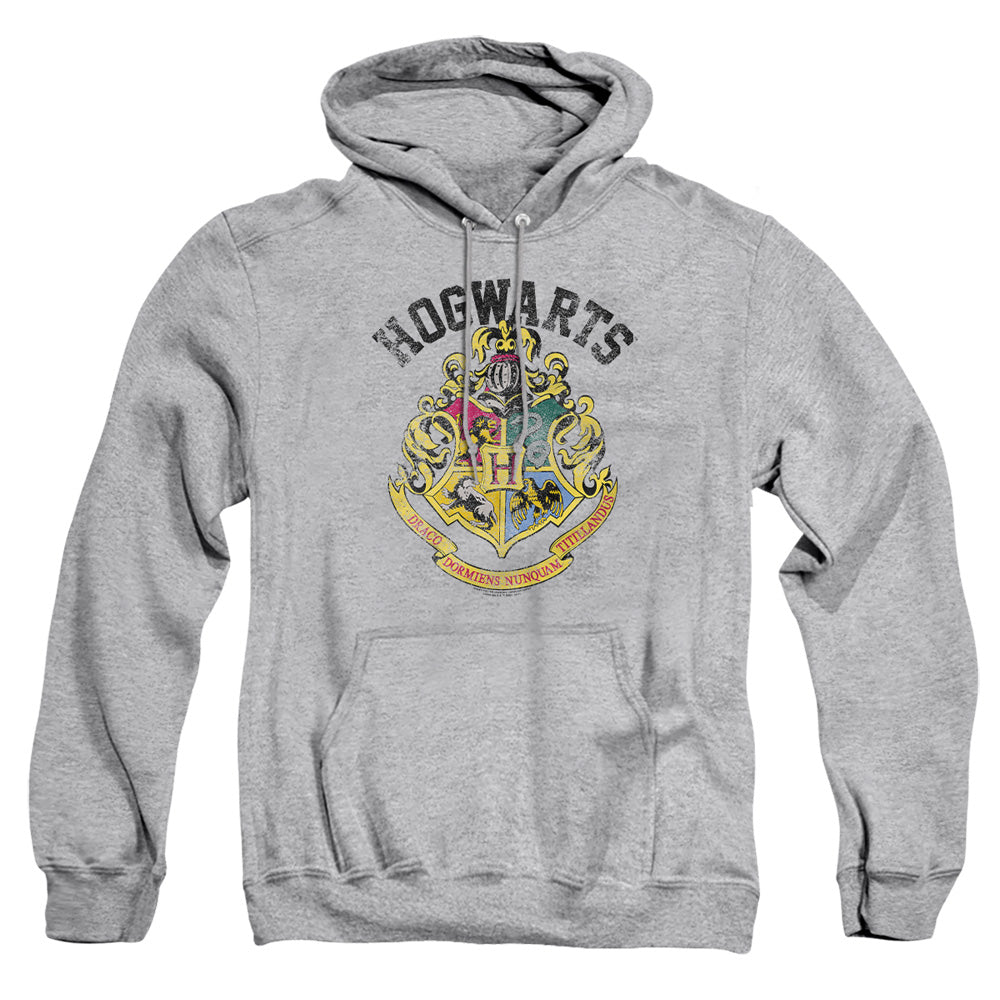 Harry Potter Hogwarts Crest Mens Hoodie Athletic Heather Officially Licensed