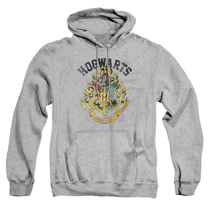 Harry Potter Hogwarts Crest Mens Hoodie Athletic Heather Officially Licensed