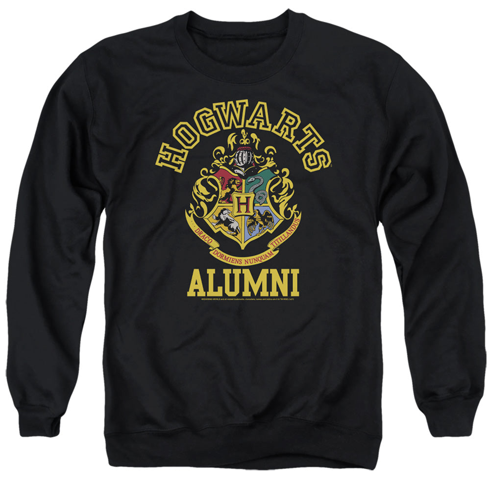 Harry Potter Hogwarts Alumni Mens Crewneck Sweatshirt Black Officially Licensed