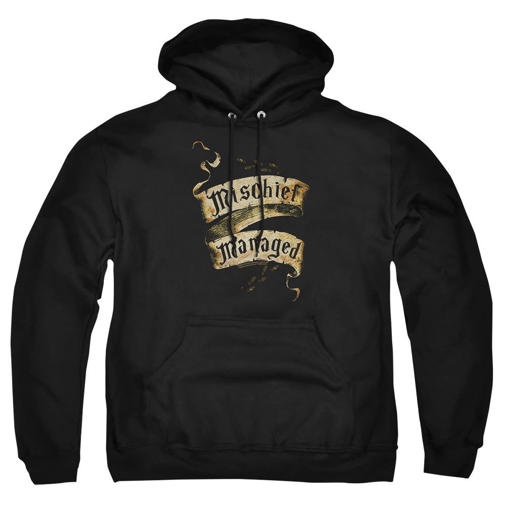 Harry Potter Mischief Managed Mens Hoodie Black Officially Licensed