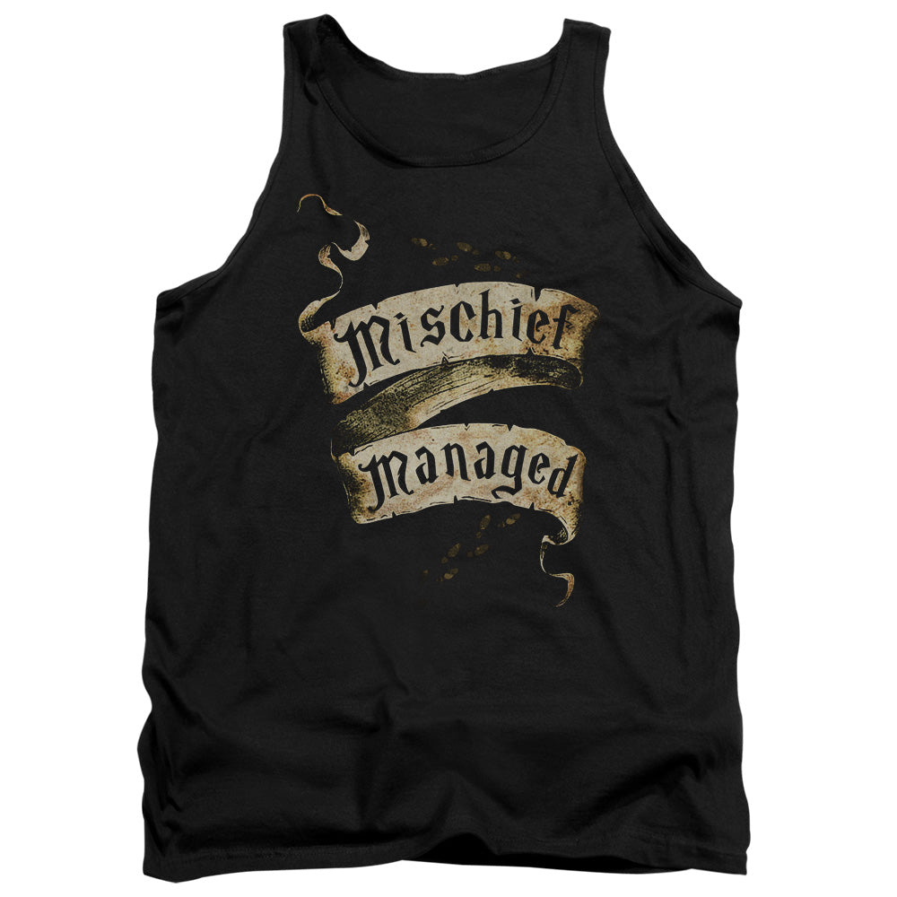 Harry Potter Mischief Managed Mens Tank Top Shirt Black