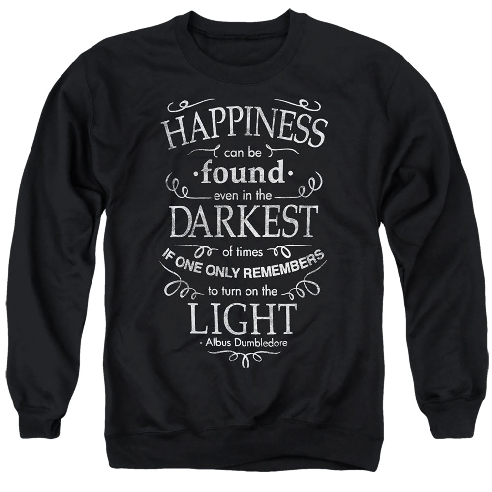 Harry Potter Happiness Mens Crewneck Sweatshirt Black Officially Licensed
