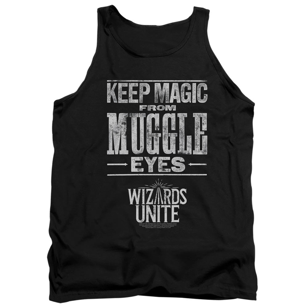 Harry Potter Wizards Unite Hidden Magic Mens Tank Top Shirt Black