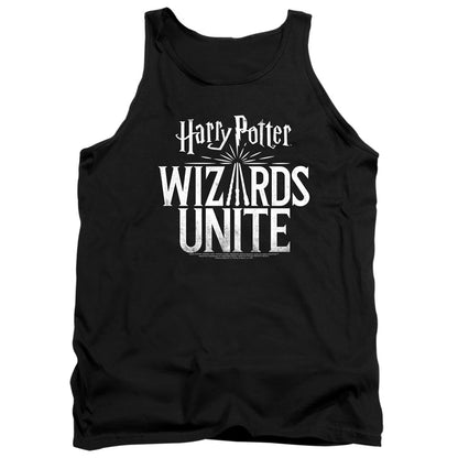 Harry Potter Wizards Unite Wizards Unite Logo Mens Tank Top Shirt Black