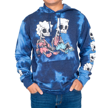 The Simpsons Bart and Lisa Skeleton Hex and the City Pull Over Hoodie