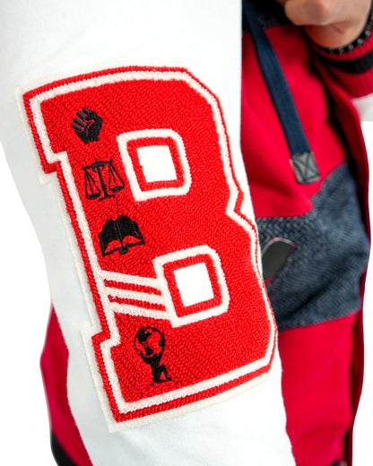 The Boondocks Riley Football Knit Red Mens Hoodie