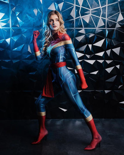 Carol Danvers Cosplay Girls Bodysuit