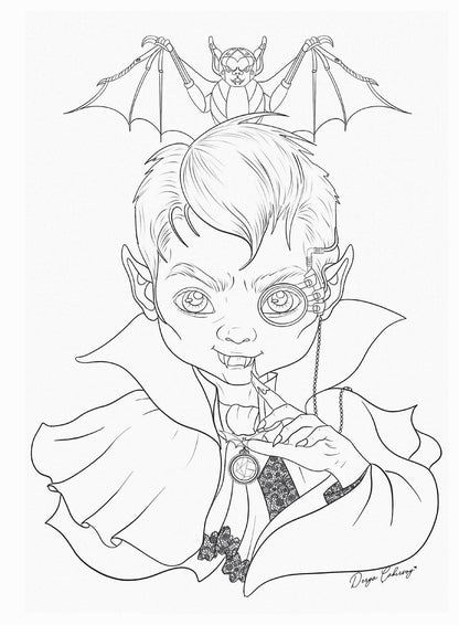Coloring Heaven - Halloween Special Featuring 32 Spooky-Cute & Devilishly Dark Halloween Designs Coloring Book