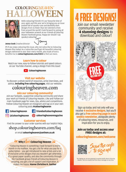 Coloring Heaven - Halloween Special Featuring 32 Spooky-Cute & Devilishly Dark Halloween Designs Coloring Book