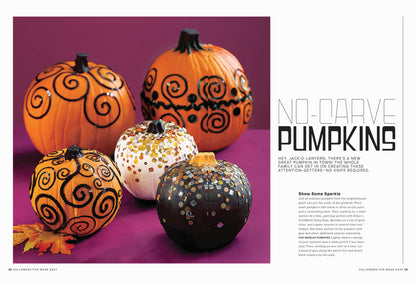 Halloween Fun Made Easy - 124 Creative Ideas: Spellbinding DIY Décor, Tim Burton Cutouts, No-Carve Pumpkin, Kid-Friendly Crafts, Costumes, Treats, Party Bites, Adult Drinks, Spooky Home & Yard Tips!