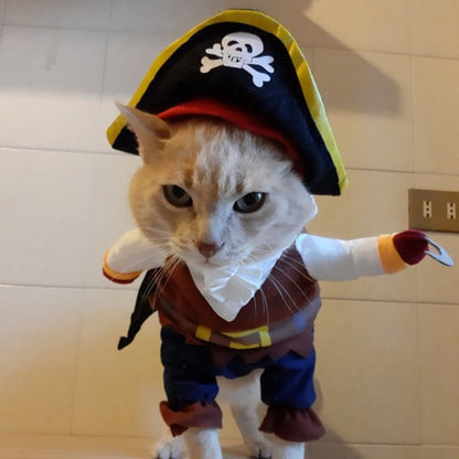 Funny Halloween Pet Dog Pirate Costumes
