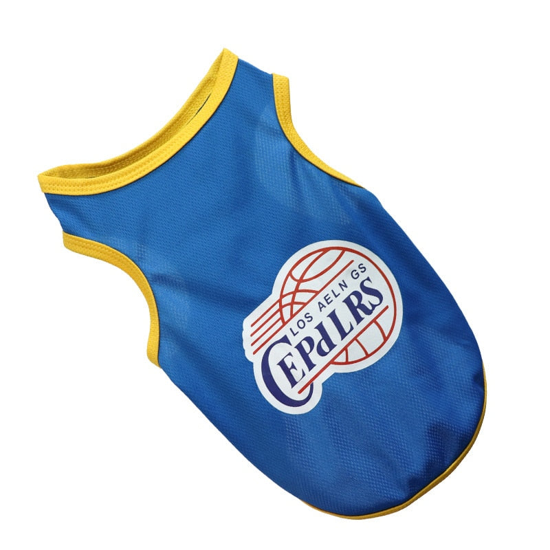 Summer Dog Breathable Basketball Jersey Clothes