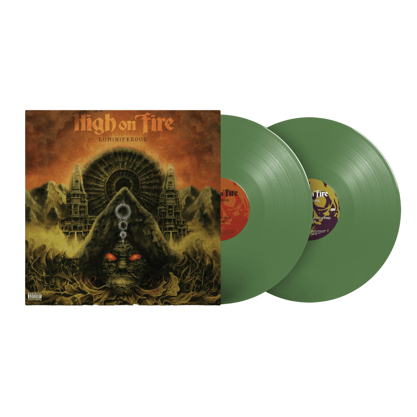 High On Fire - Luminiferous Olive Vinyl Record