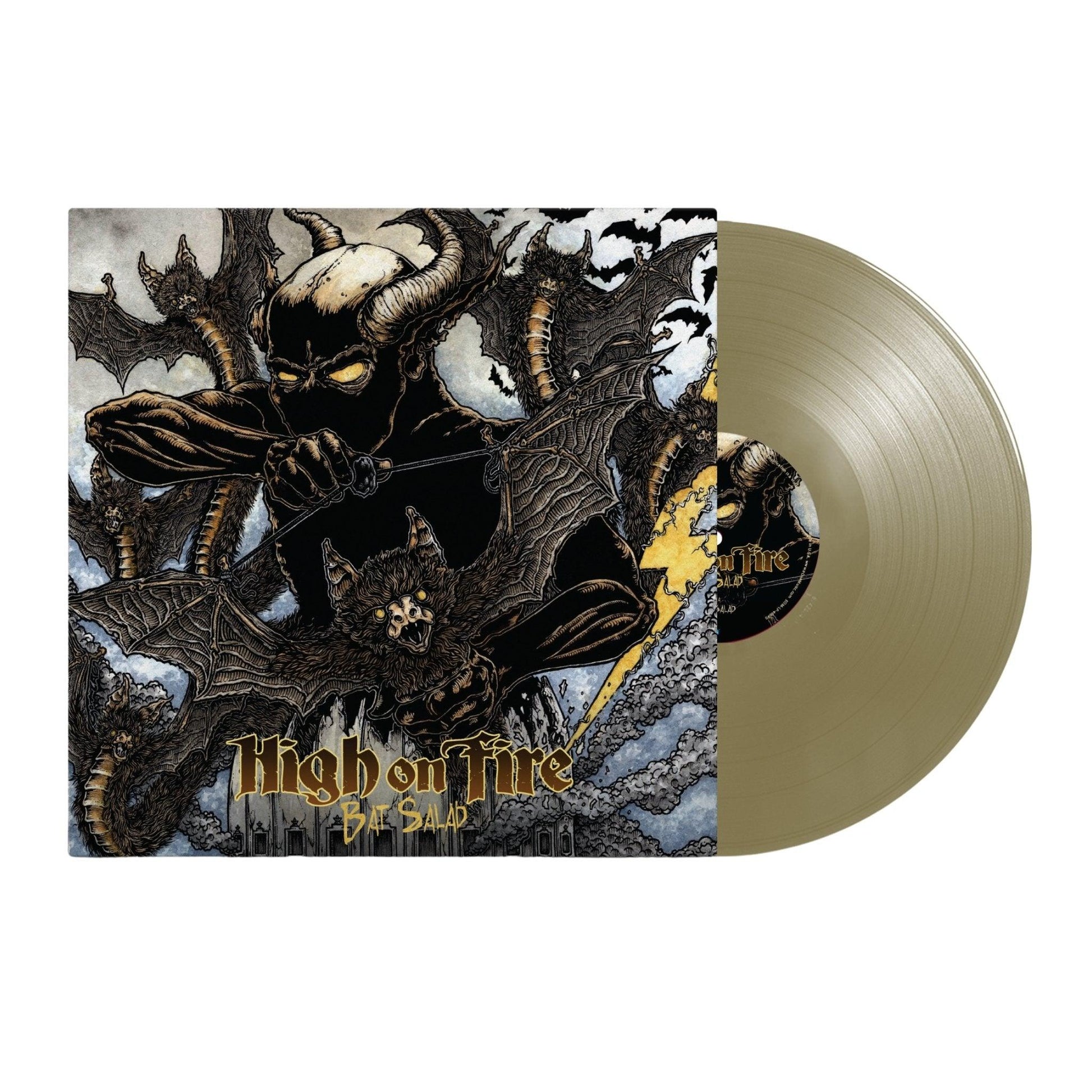High On Fire - Bat Salad Solid Gold Vinyl Record