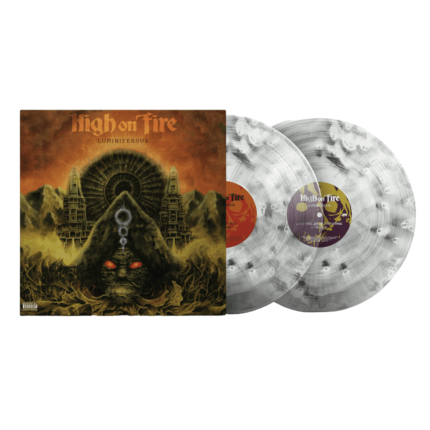 High On Fire - Luminiferous Clear/Black Ghost Vinyl Record