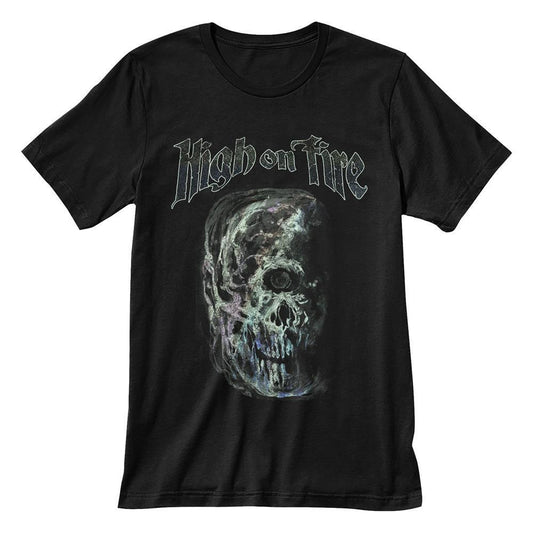 High On Fire Skull Mens T Shirt