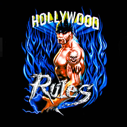 Blue Flame Hollywood Rules Adult T-Shirt