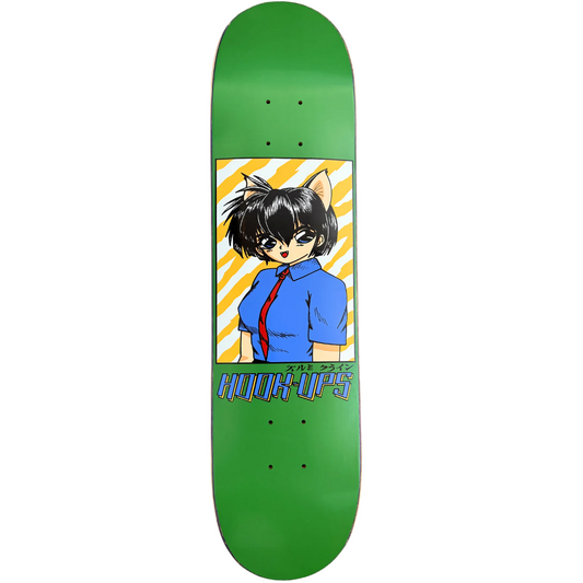 Hook-Ups Cat Girl 2 Skateboard Deck - 7.5"