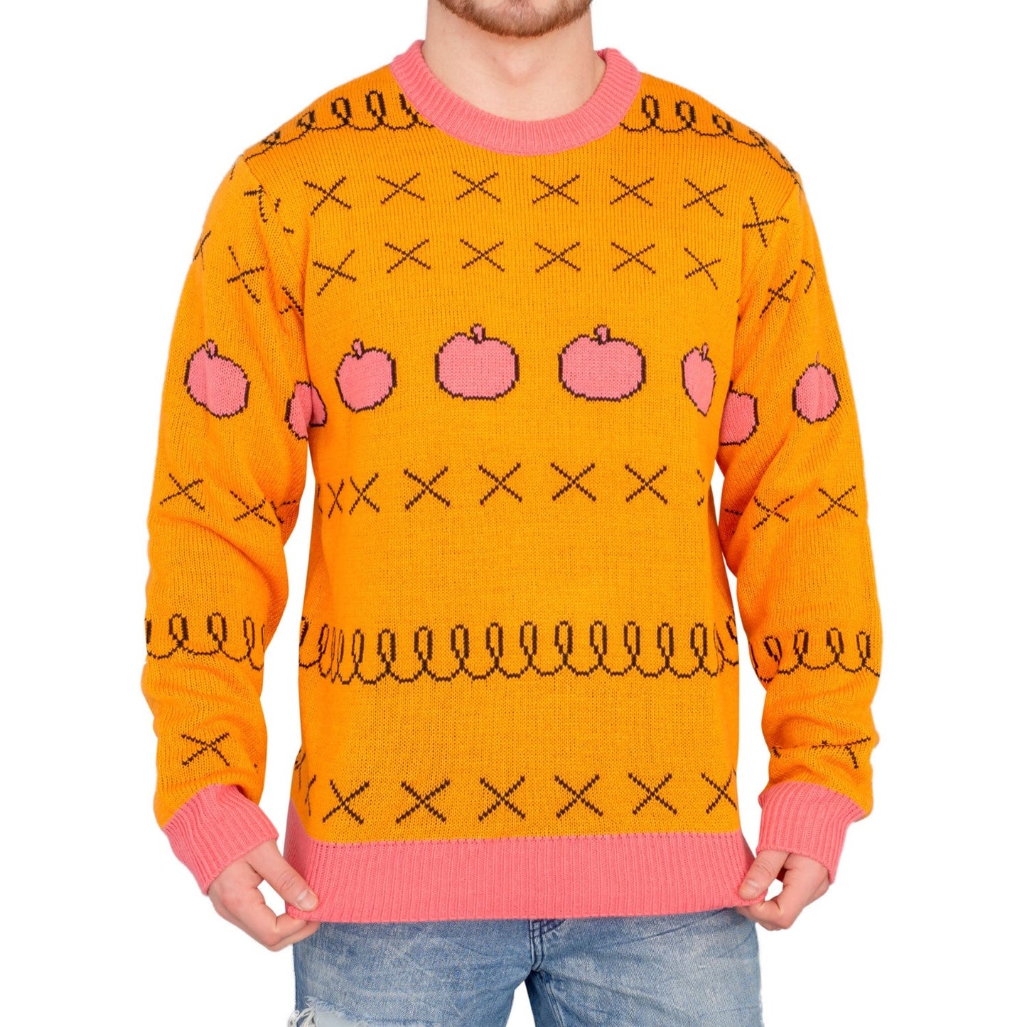 Funny Horse Man Ugly Christmas Sweater for Men Iconic TV Show Christmas Sweater