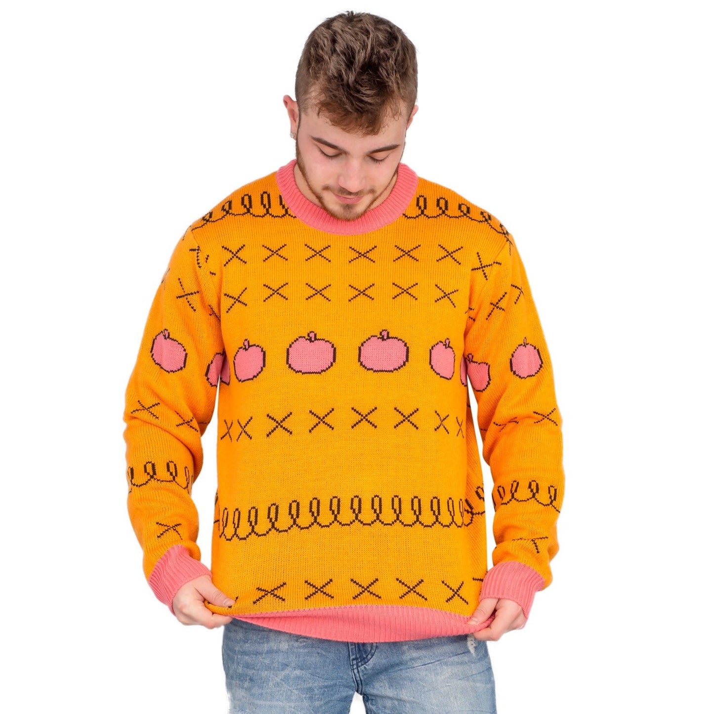 Funny Horse Man Ugly Christmas Sweater for Men Iconic TV Show Christmas Sweater