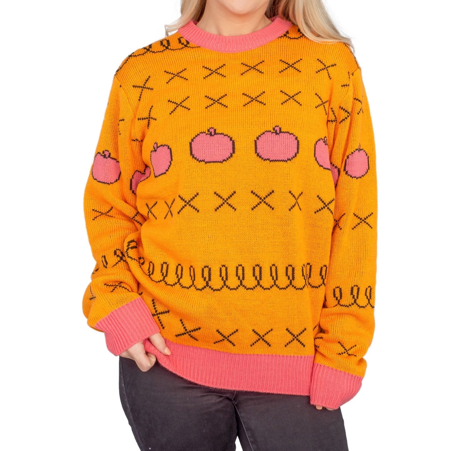 Funny Horse Man Ugly Christmas Sweater for Men Iconic TV Show Christmas Sweater