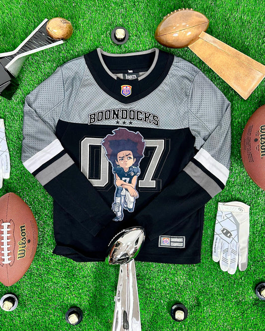 The Boondocks Huey Football Knit Black Jersey