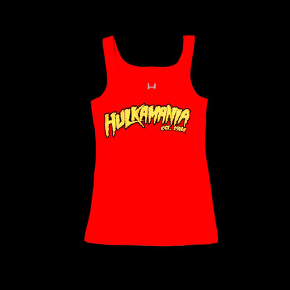 Womens Red Hulkamania Tank Top