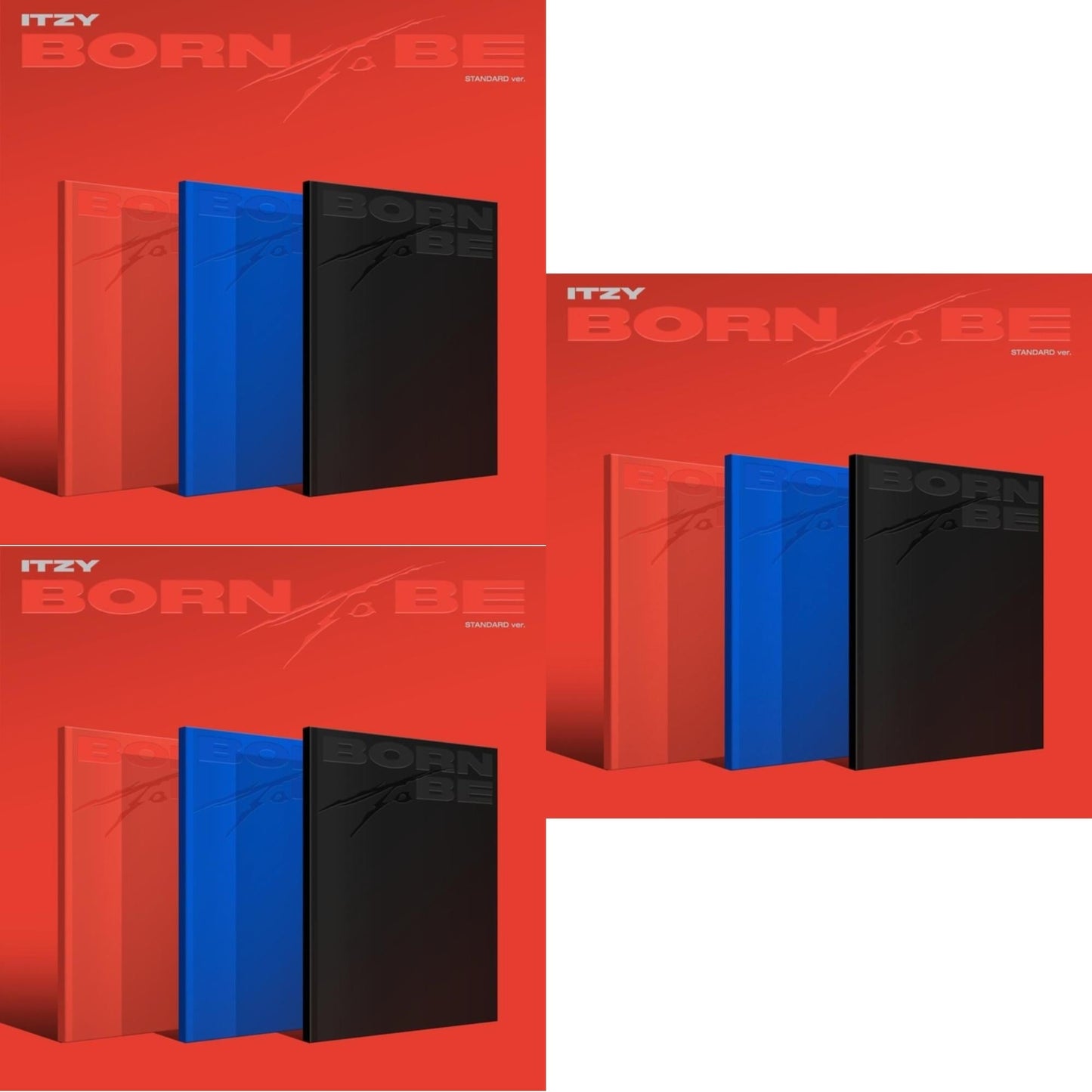 Itzy - Born To Be (Version A) & Born To Be (Version B) & Born To Be (Version C) - CD Bundle