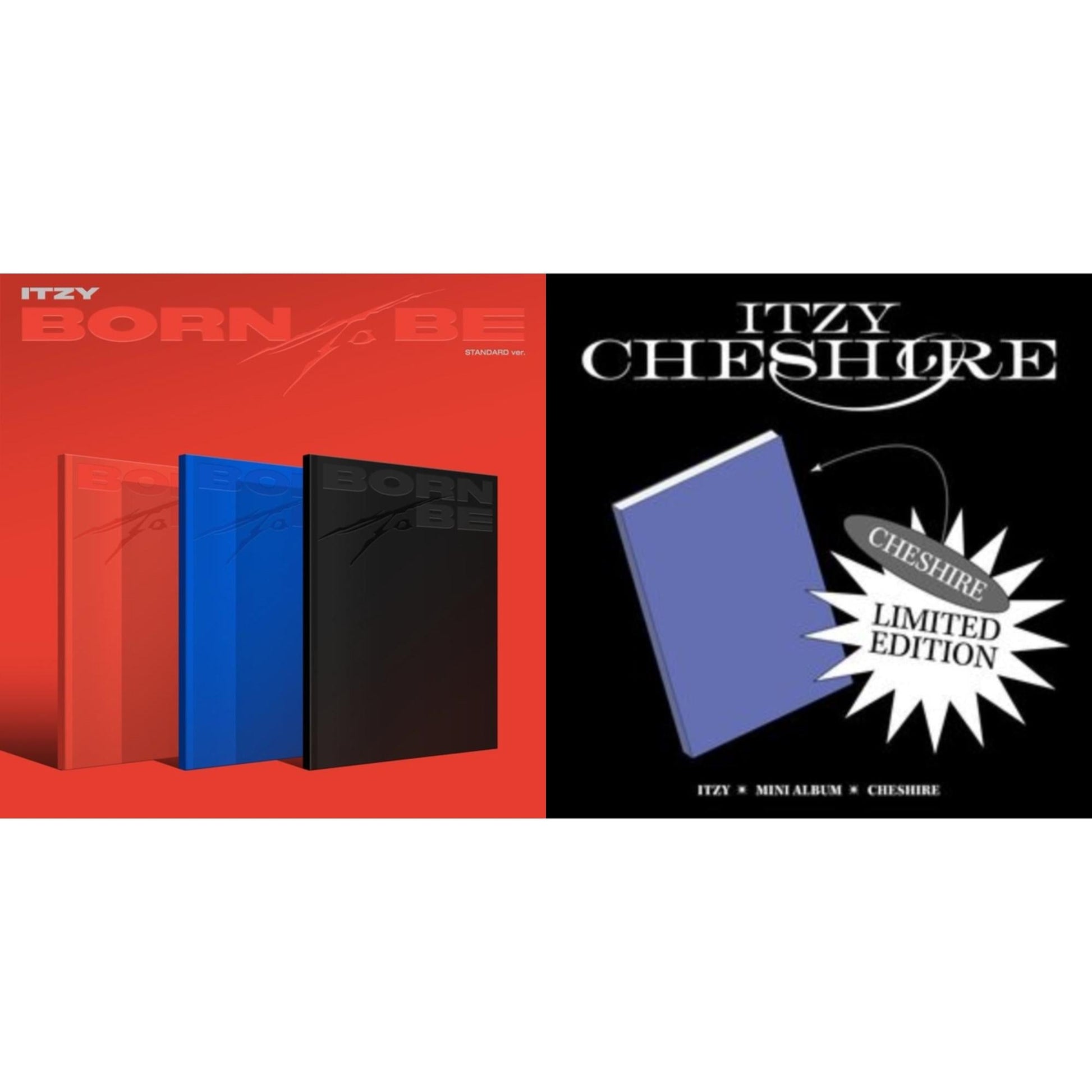 Itzy - Born To Be (Version C) & Cheshire (Limited Edition) - CD Bundle