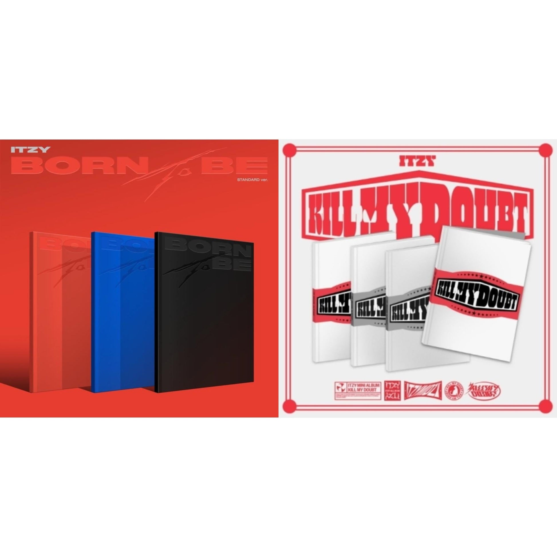 Itzy - Born To Be (Version C) & Kill My Doubt (Standard) - CD Bundle