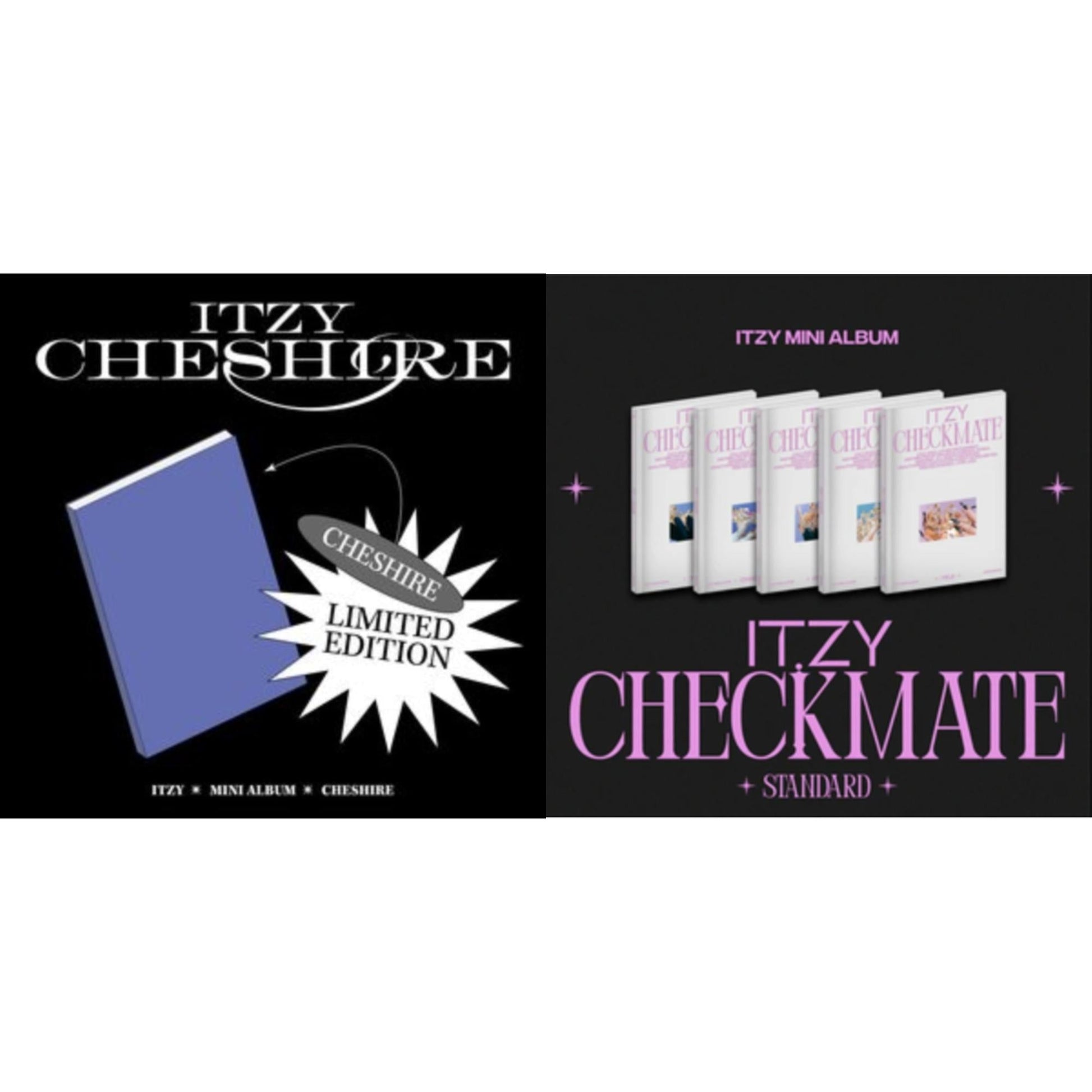 Itzy - Cheshire (Limited Edition) & Checkmate (Standard Edition) - CD Bundle